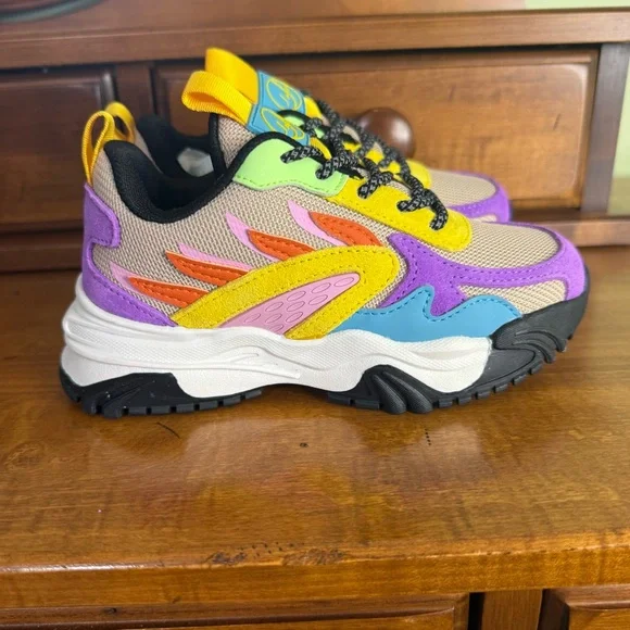 NEW Javi Achieve multicolor sneakers Boys Toddler 12C shoe athletic colorblock - Picture 3 of 8